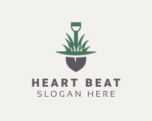 Grass Planting Shovel  logo design