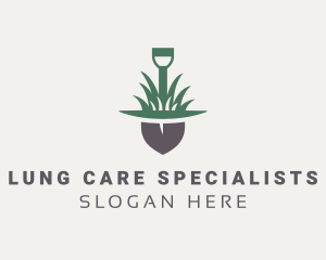 Grass Planting Shovel  logo design