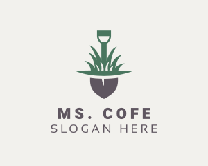 Grass Planting Shovel  logo design