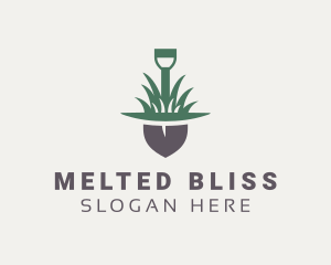 Grass Planting Shovel  logo design