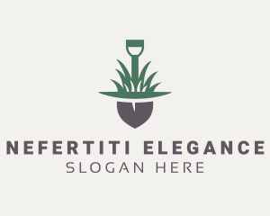 Grass Planting Shovel  logo design