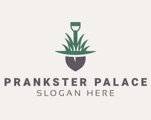 Grass Planting Shovel  logo design