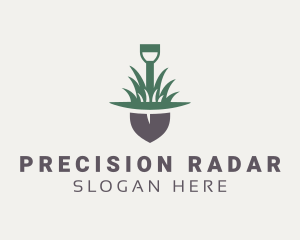 Grass Planting Shovel  logo design