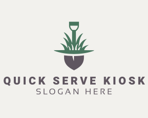 Grass Planting Shovel  logo design