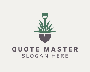 Grass Planting Shovel  logo design