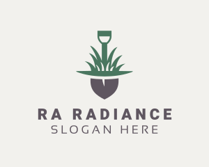 Grass Planting Shovel  logo design