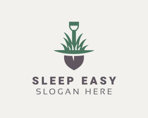 Grass Planting Shovel  logo design