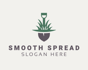 Grass Planting Shovel  logo design