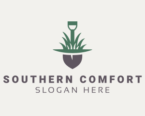 Grass Planting Shovel  logo design