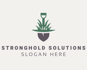 Grass Planting Shovel  logo design