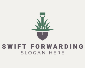 Grass Planting Shovel  logo design