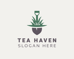 Grass Planting Shovel  logo design