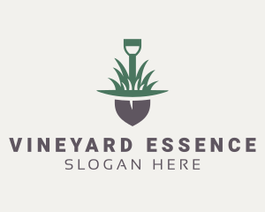 Grass Planting Shovel  logo design