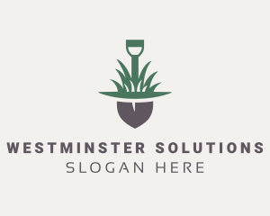 Grass Planting Shovel  logo design