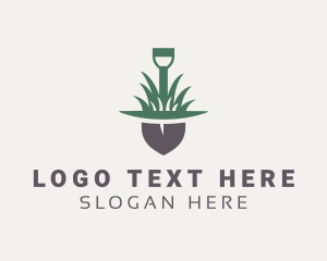 Grass Planting Shovel  Logo