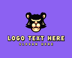 Black Tiger - Wild Tiger Animal logo design