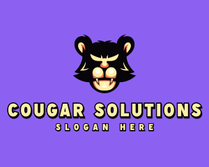 Cougar - Wild Tiger Animal logo design