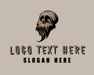 Halloween Skull Horror Logo