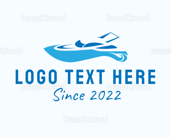 Blue Yacht Vehicle Logo