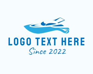 Maritime - Blue Yacht Vehicle logo design