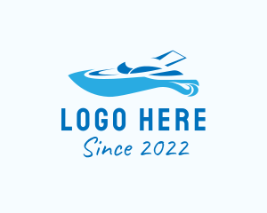 Port - Blue Yacht Vehicle logo design