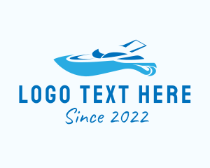 Sea Transport - Blue Yacht Vehicle logo design