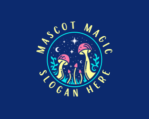 Magical Midnight Mushroom logo design