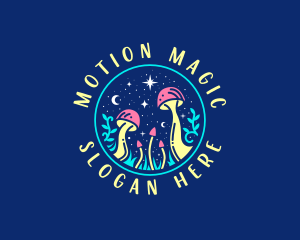 Magical Midnight Mushroom logo design