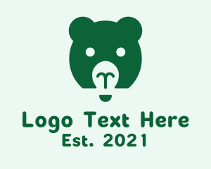 Review Center - Bear Light Idea logo design