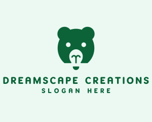 Imagination - Bear Light Idea logo design