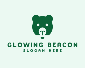 Light - Bear Light Idea logo design