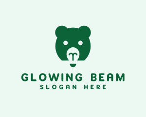 Light - Bear Light Idea logo design