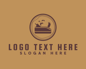 Wood Work - Saw Wood Planer Tool logo design