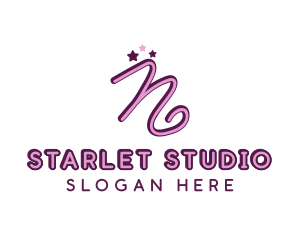Actress - Star Letter N logo design