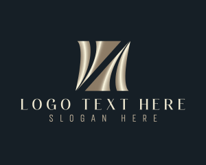 Letter Va - Elegant Metallic Jewelry logo design