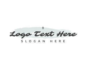 Fancy Watercolor Wordmark Logo