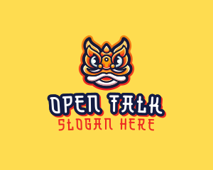 Oriental Gamer Dragon logo design