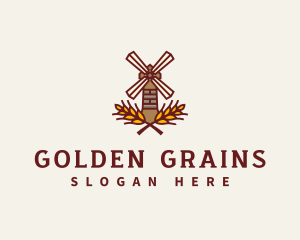 Windmill Grain Farm logo design