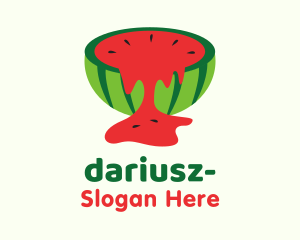 Watermelon Slice Juice Logo