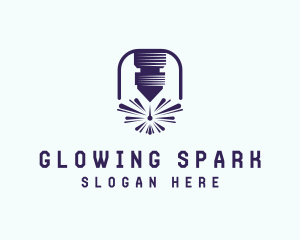 Ironwork Laser Spark logo design