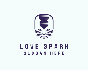 Ironwork Laser Spark logo design