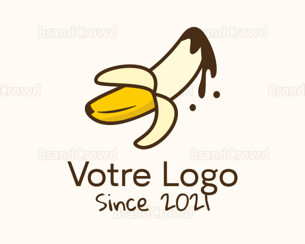 Chocolate Banana Peel Logo