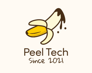 Peel - Chocolate Banana Peel logo design