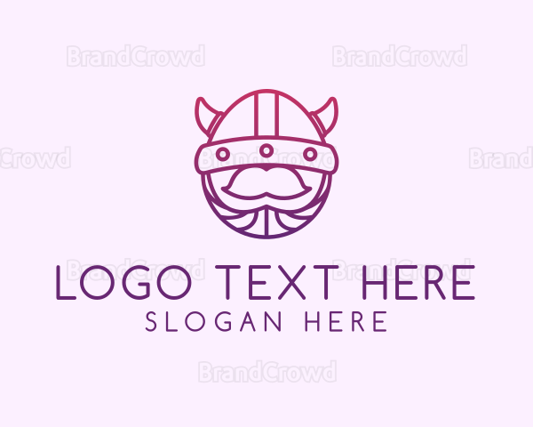 Viking Helmet Horn Logo