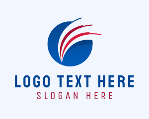 Logistics - Circle Modern Swoosh logo design