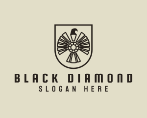 Eagle Diamond Crest  logo design