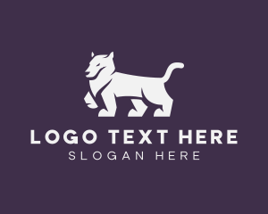Cougar - Wild Cougar Animal logo design