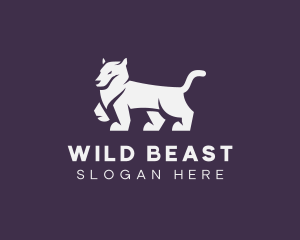 Wild Cougar Animal logo design