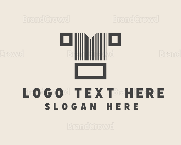 Tshirt Clothing Barcode Logo