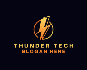 Electric Thunder Bolt logo design